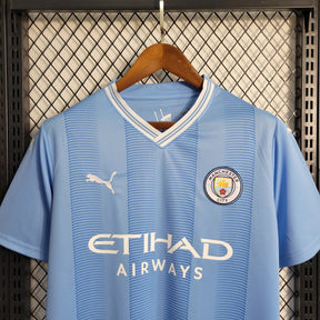Camisa Manchester City I 23/24 Azul Masculina