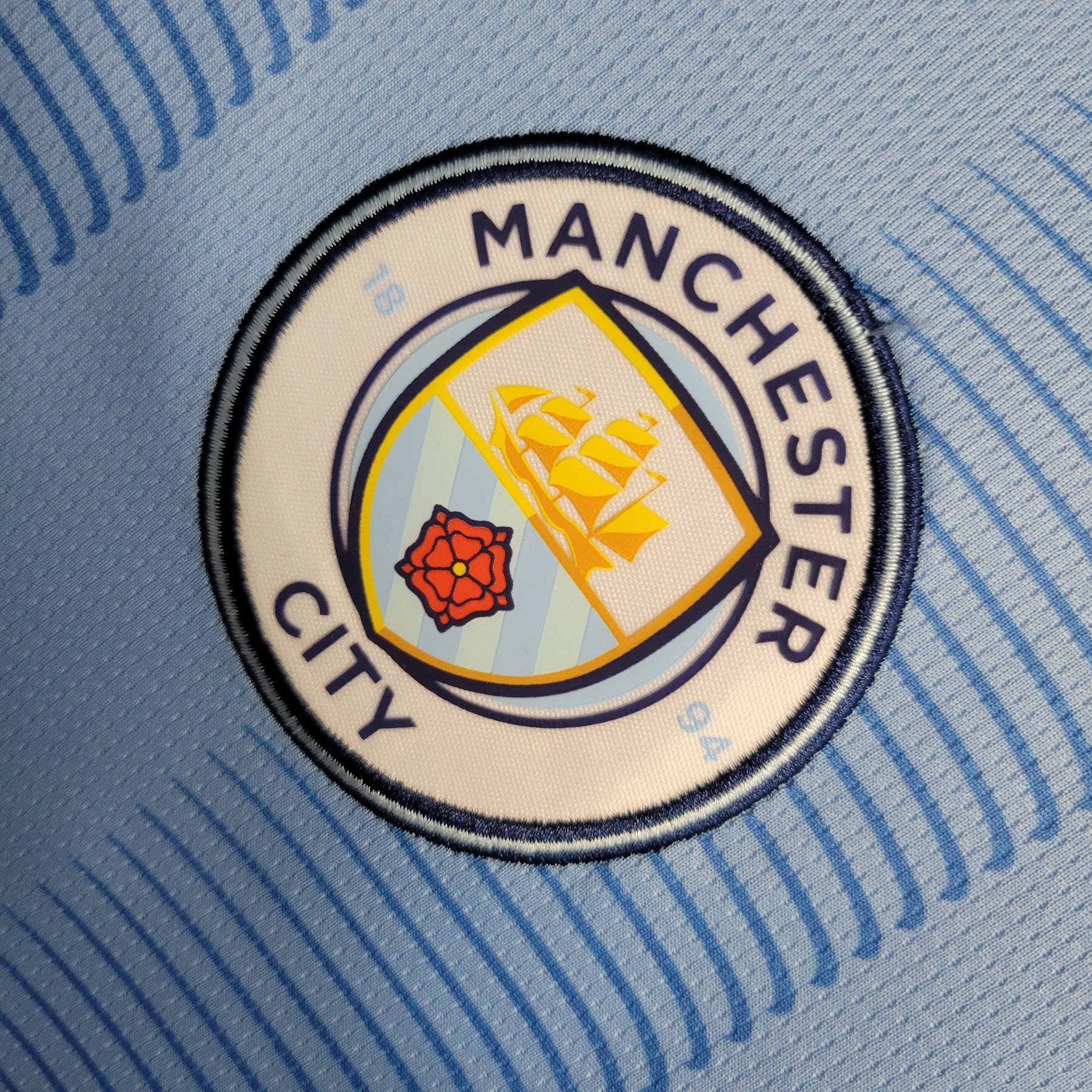Camisa Manchester City I 23/24 Azul Masculina