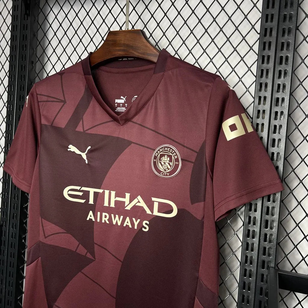 Camisa Manchester City III 24/25 Bordô Masculina