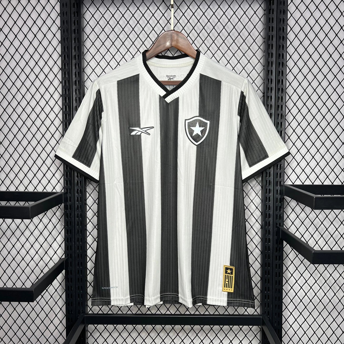 Camisa Botafogo I 24/25 Preta e Branca Masculina
