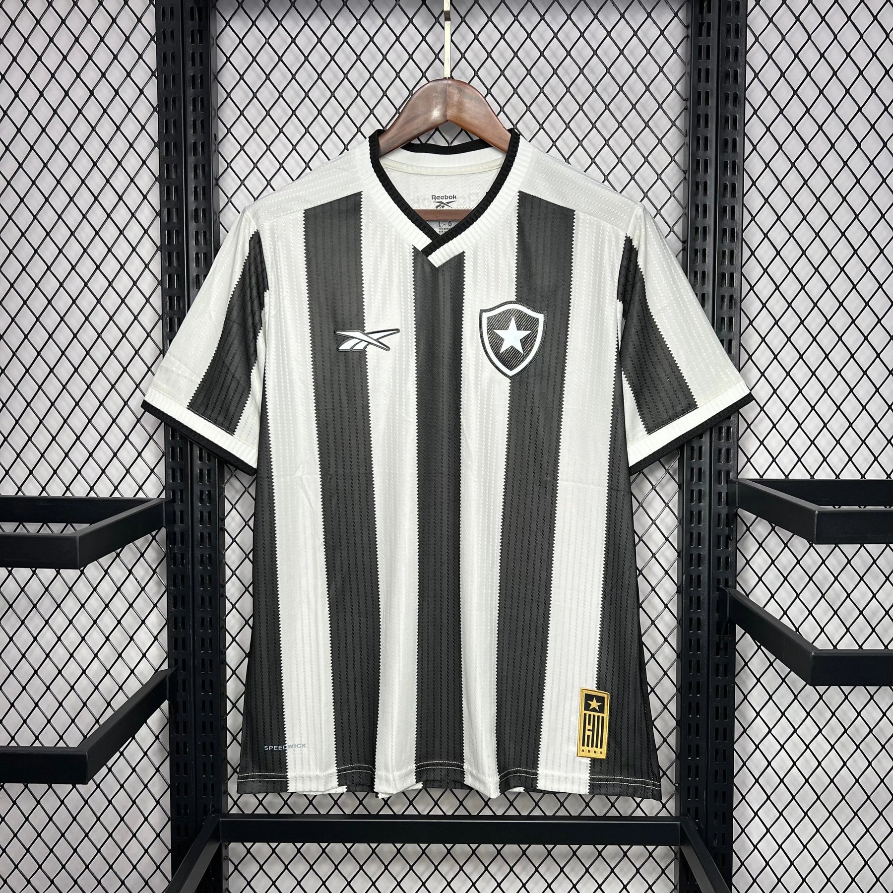 Camisa Botafogo I 24/25 Preta e Branca Masculina