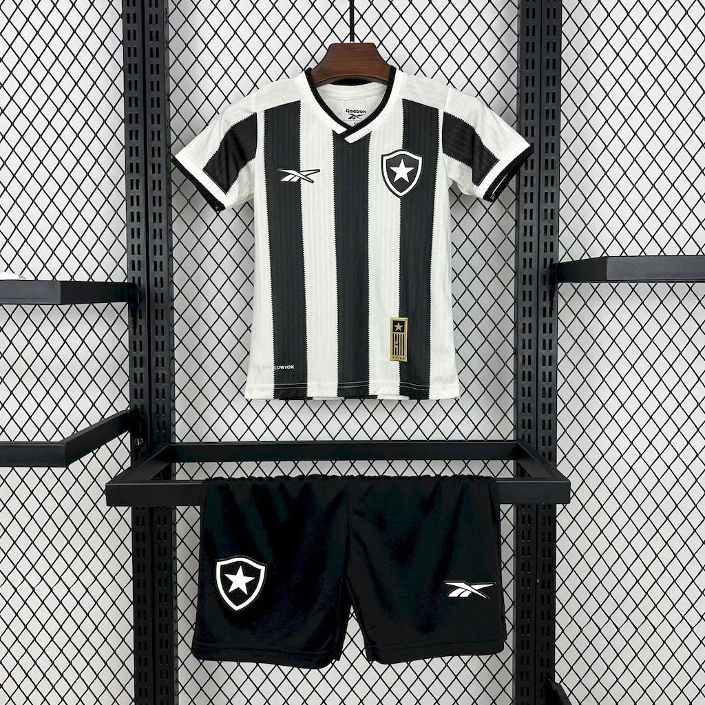 Conjunto Infantil Botafogo I 24/25 Preto e Branco