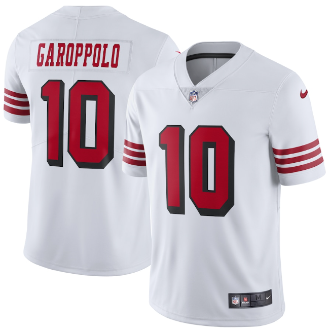Camisa  San Francisco 49ers Vapor Limited Branca/Preta