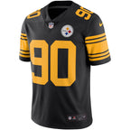 Camisa Pittsburgh Steelers T.J Watt Color Rush Vapor Preta