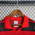 Camisa Flamengo I 1987 Retrô Vermelha e Preta Masculina