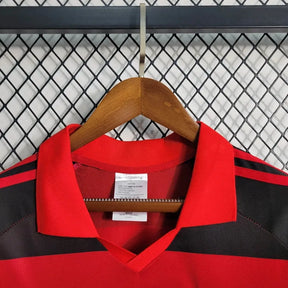 Camisa Flamengo I 1987 Retrô Vermelha e Preta Masculina