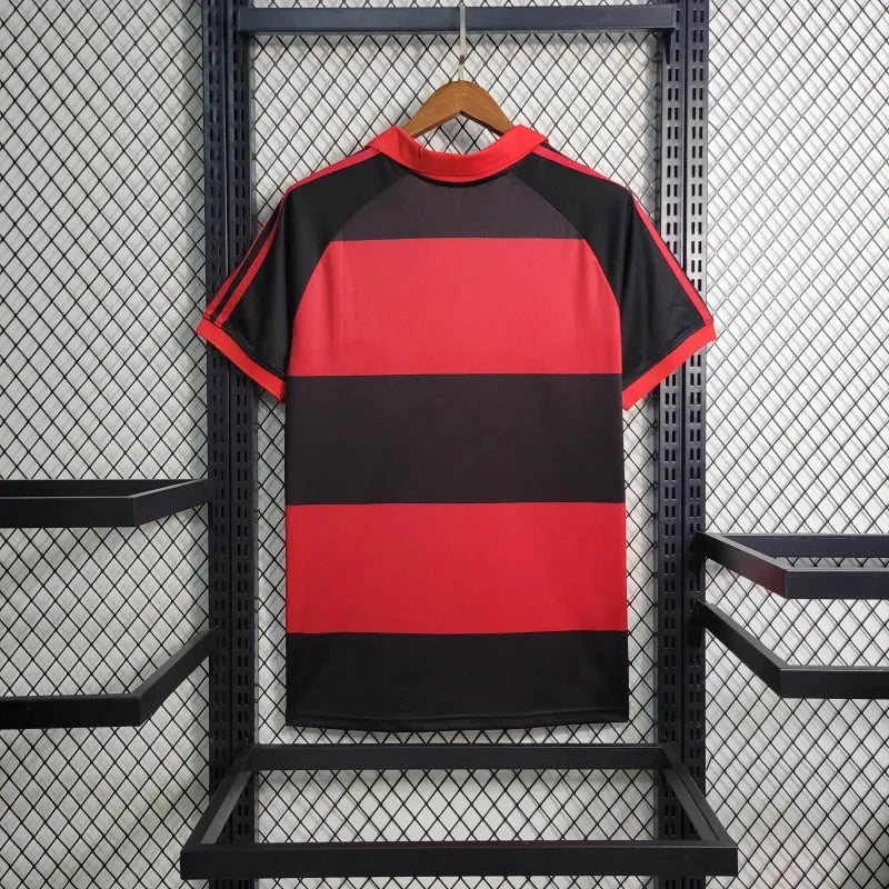 Camisa Flamengo I 1987 Retrô Vermelha e Preta Masculina