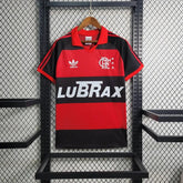 Camisa Flamengo I 1987 Retrô Vermelha e Preta Masculina