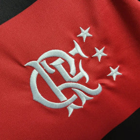 Camisa Flamengo I 1987 Retrô Vermelha e Preta Masculina