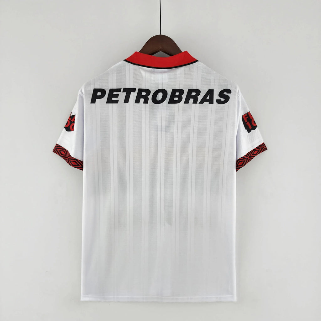 Camisa Flamengo II 1995 Retrô Branca Masculina