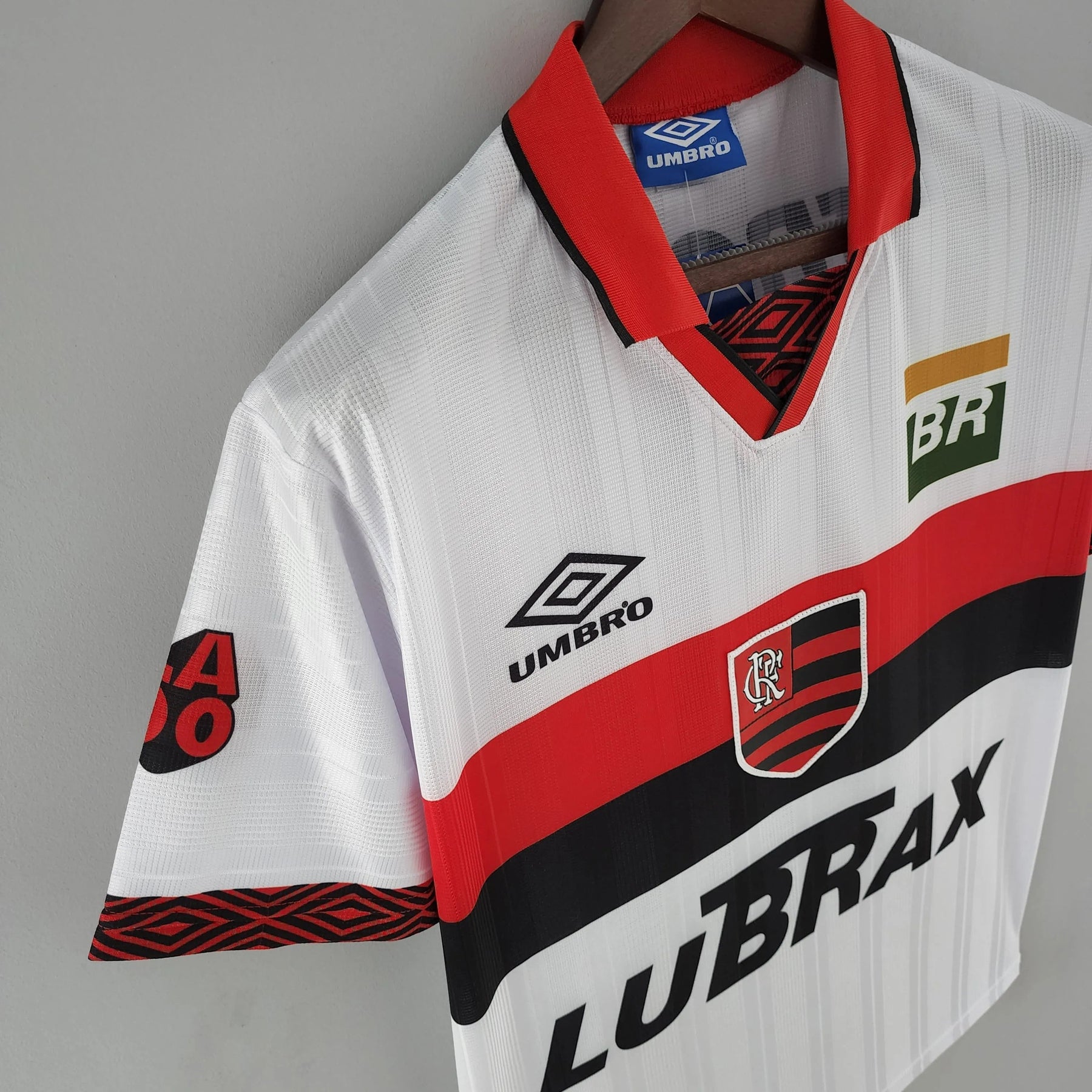 Camisa Flamengo II 1995 Retrô Branca Masculina