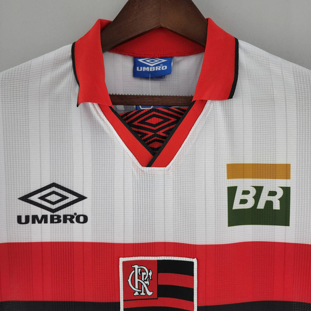 Camisa Flamengo II 1995 Retrô Branca Masculina