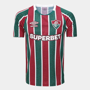 Camisa Fluminense I 24/25 Vermelha/Verde Masculina