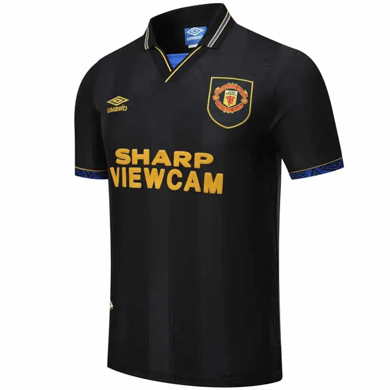 Camisa Manchester United II 1993 Retrô Preta Masculina