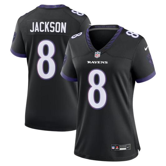 Camisa Feminina NFL Baltimore Ravens 2026 F.U.S.E Limited Preta