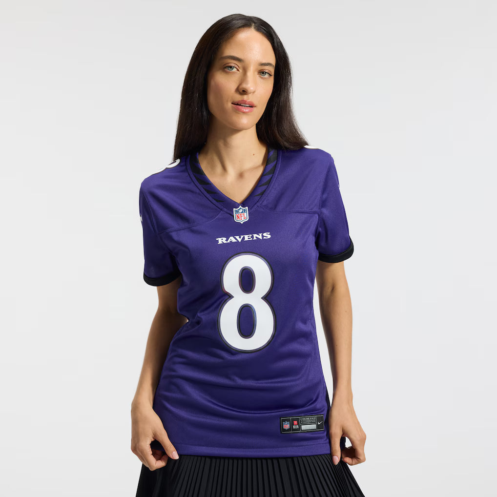 Camisa Feminina NFL Baltimore Ravens 2026 F.U.S.E Limited Roxa
