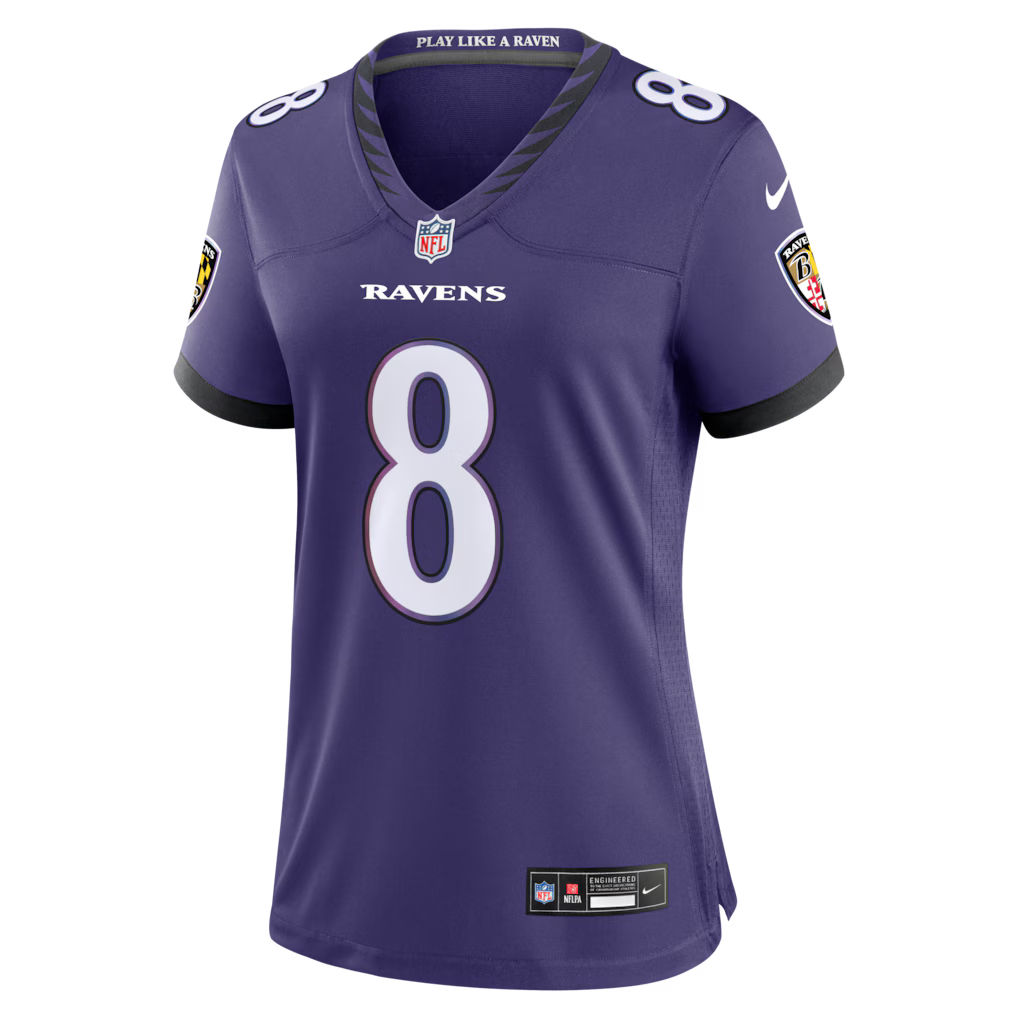 Camisa Feminina NFL Baltimore Ravens 2026 F.U.S.E Limited Roxa